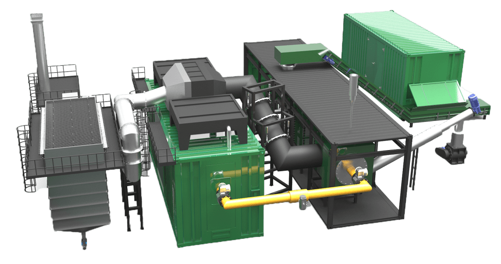 Biomass Pyrolysis Equipment for Boiler Waste Heat Recovery System